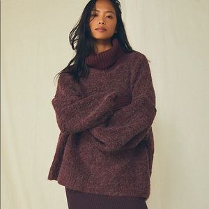 FREE PEOPLE Milo Pullover In Rio Vino size S NWT